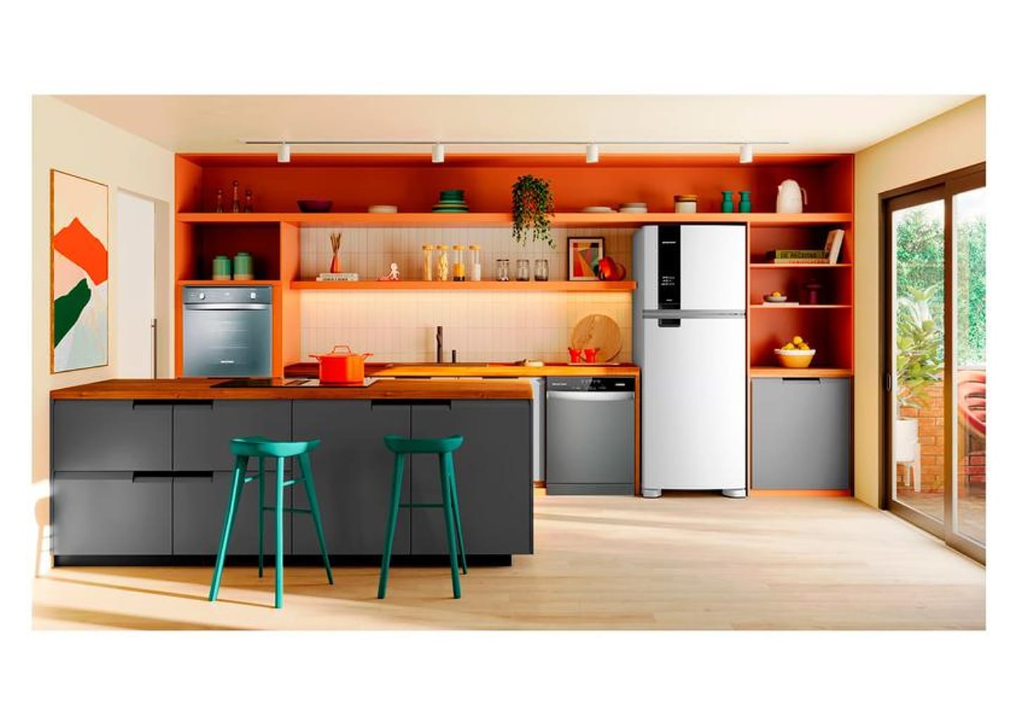 Geladeira/Refrigerador Brastemp Frost Free Duplex - Branca 463L BRM55FB