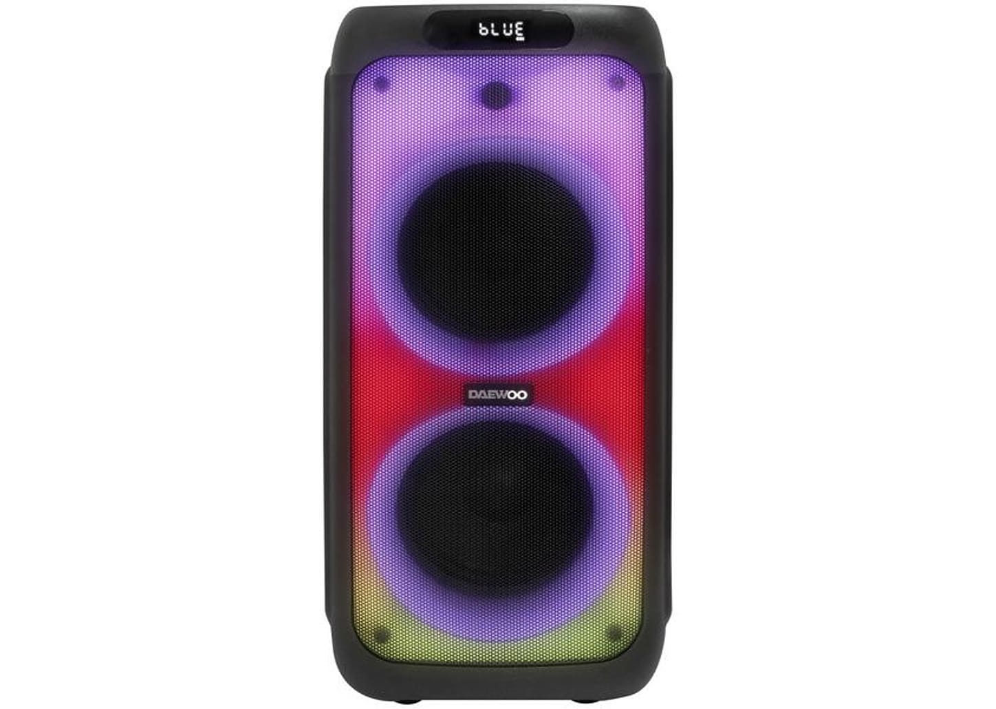 Caixa de Som Daewoo Partybox 2000 DW2000 Bluetooth Amplificada Portátil 1200W USB