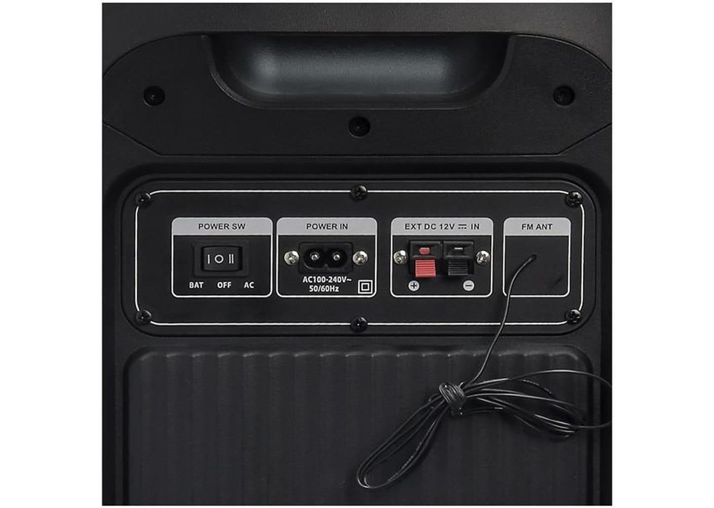 Caixa de Som Daewoo Partybox 2000 DW2000 Bluetooth Amplificada Portátil 1200W USB