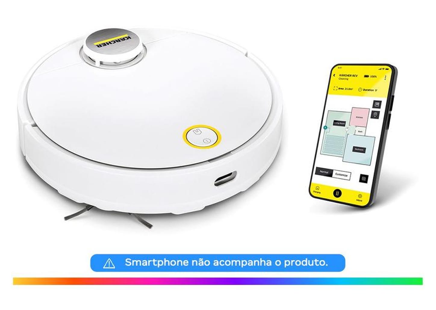 Robô Aspirador Inteligente Kärcher RCV 3