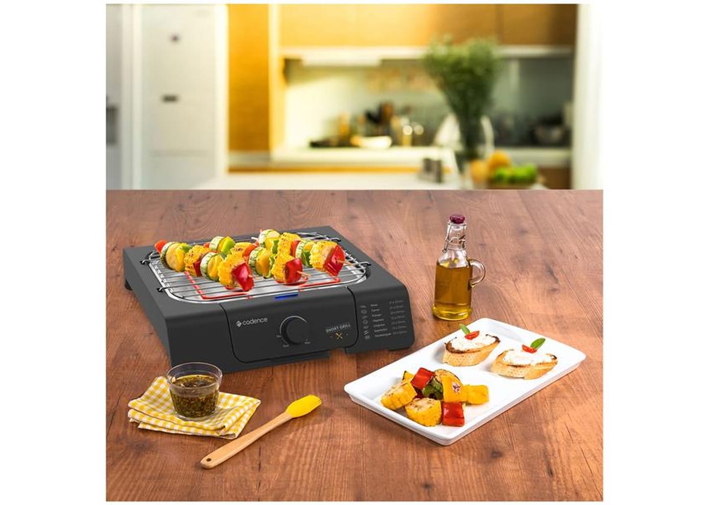 Grill Cadence Short Grill Quadrado 1200W