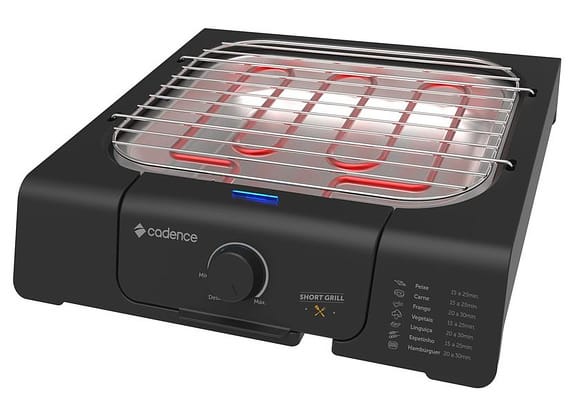 Grill Cadence Short Grill Quadrado 1200W