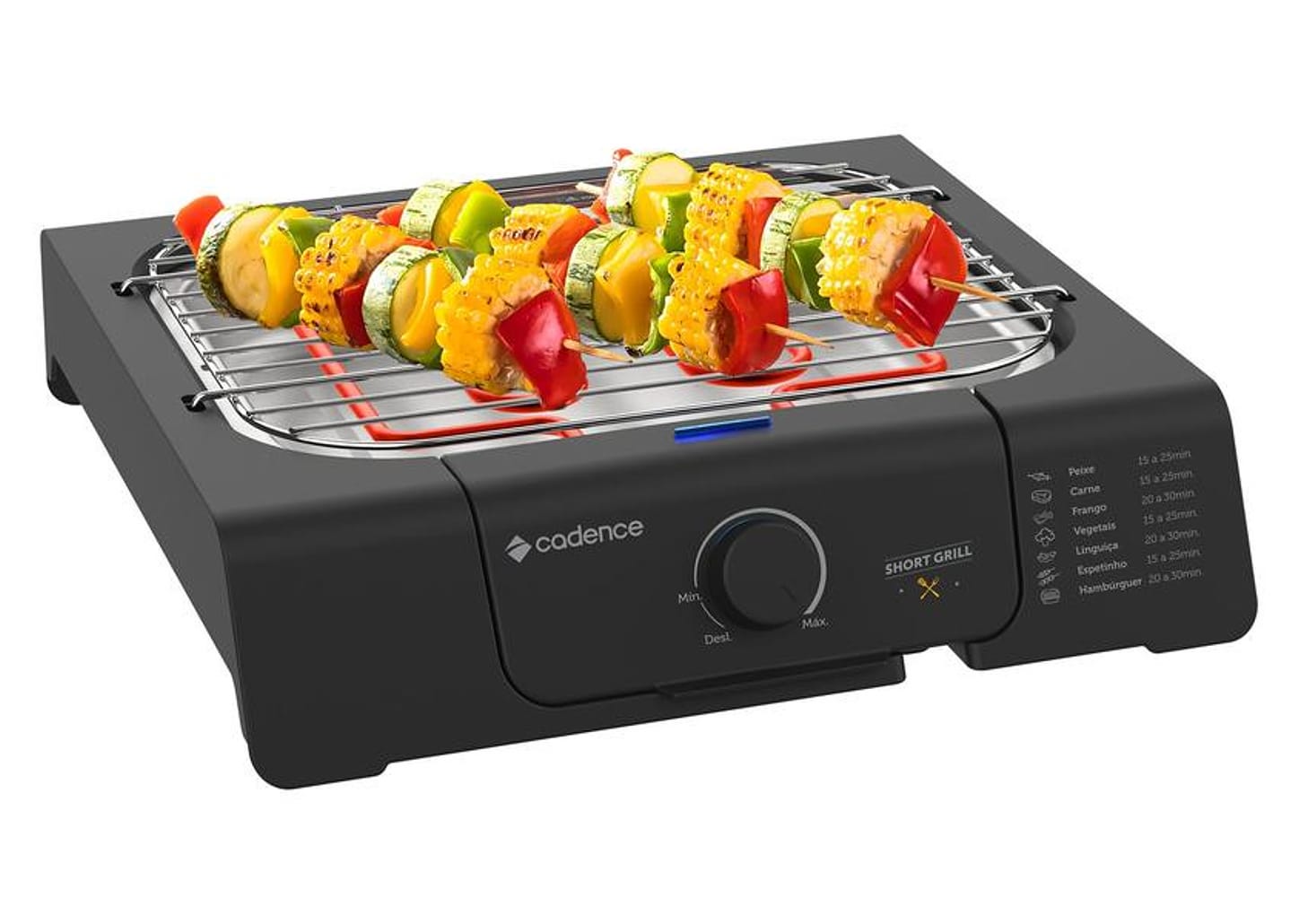 Grill Cadence Short Grill Quadrado 1200W