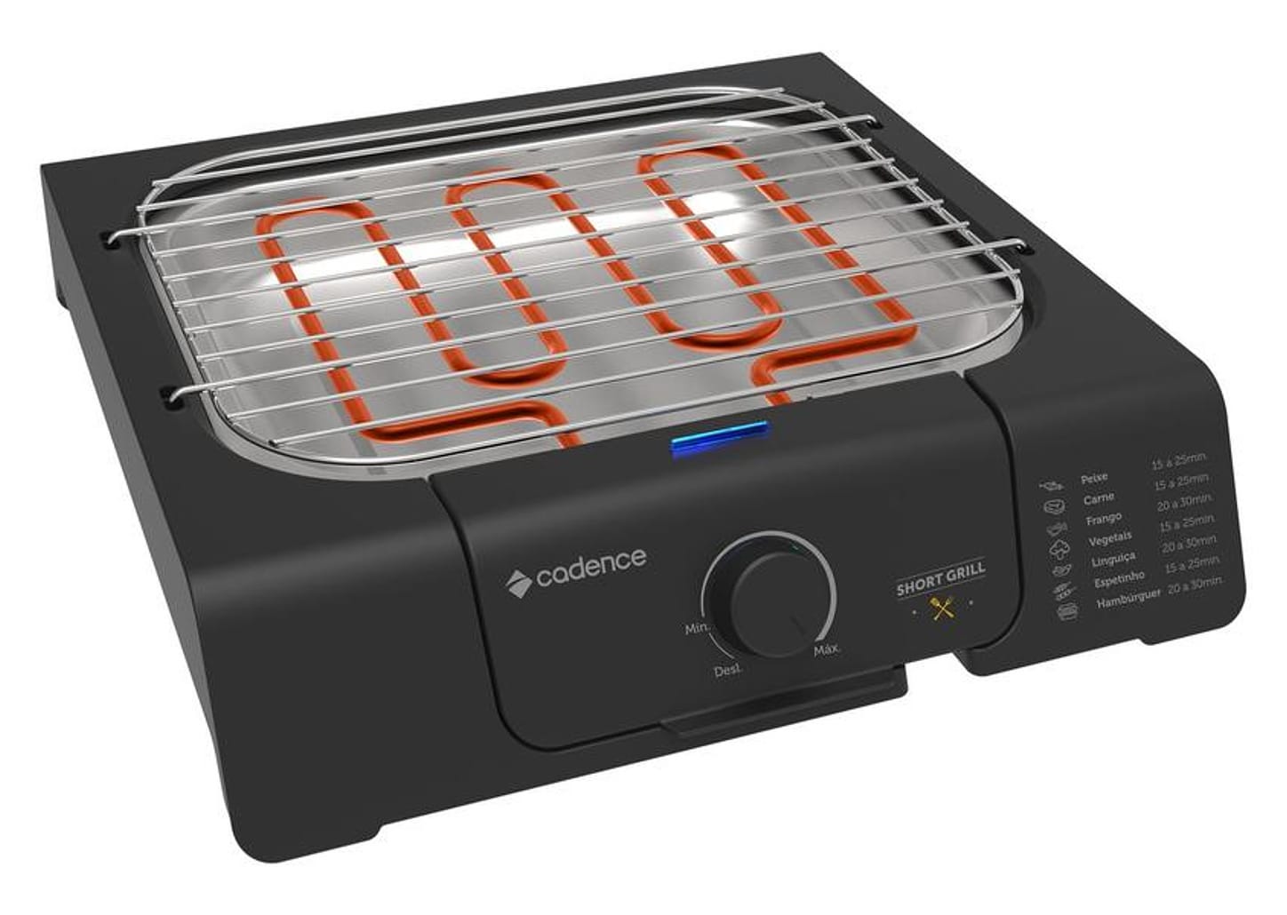 Grill Cadence Short Grill Quadrado 1200W