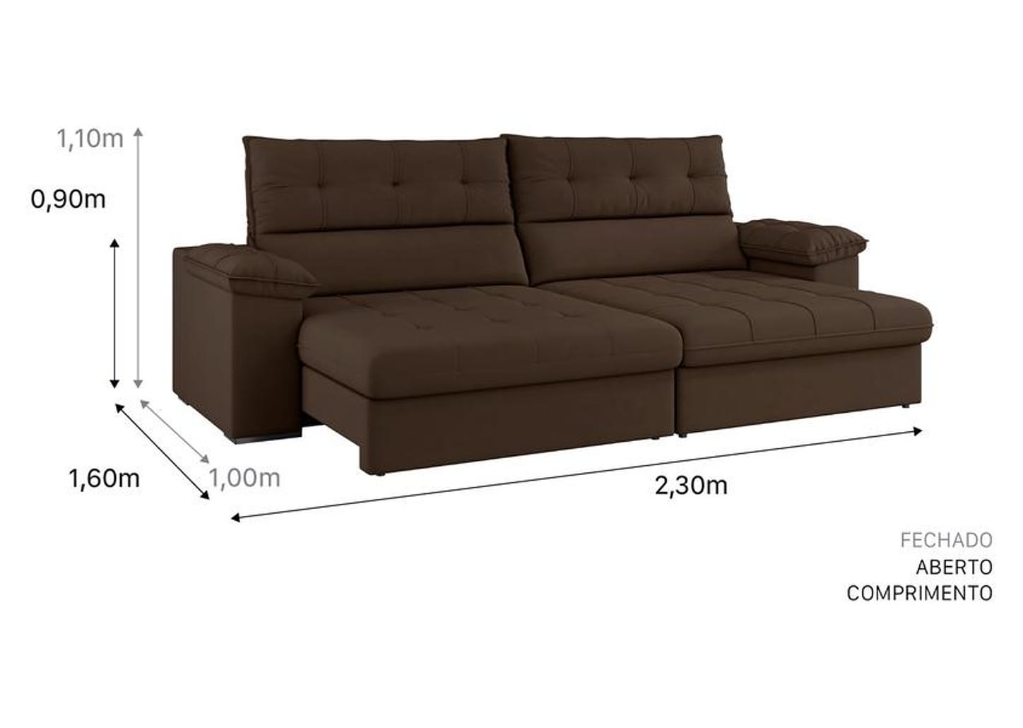 Sofá 4 Lugares Reclinável Suede Veludo Everest Flexforma Estofados