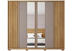 Guarda-roupa Casal com Espelho 6 Portas 4 Gavetas Caemmun Apollo