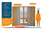 Guarda-roupa Casal com Espelho 6 Portas 4 Gavetas Caemmun Apollo