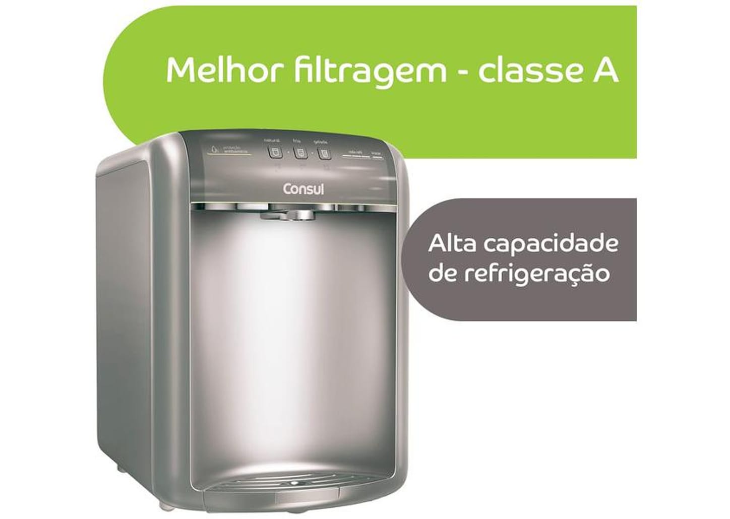 Purificador de Água Consul CPB36AF Com Refrigeração por Compressor Titanium