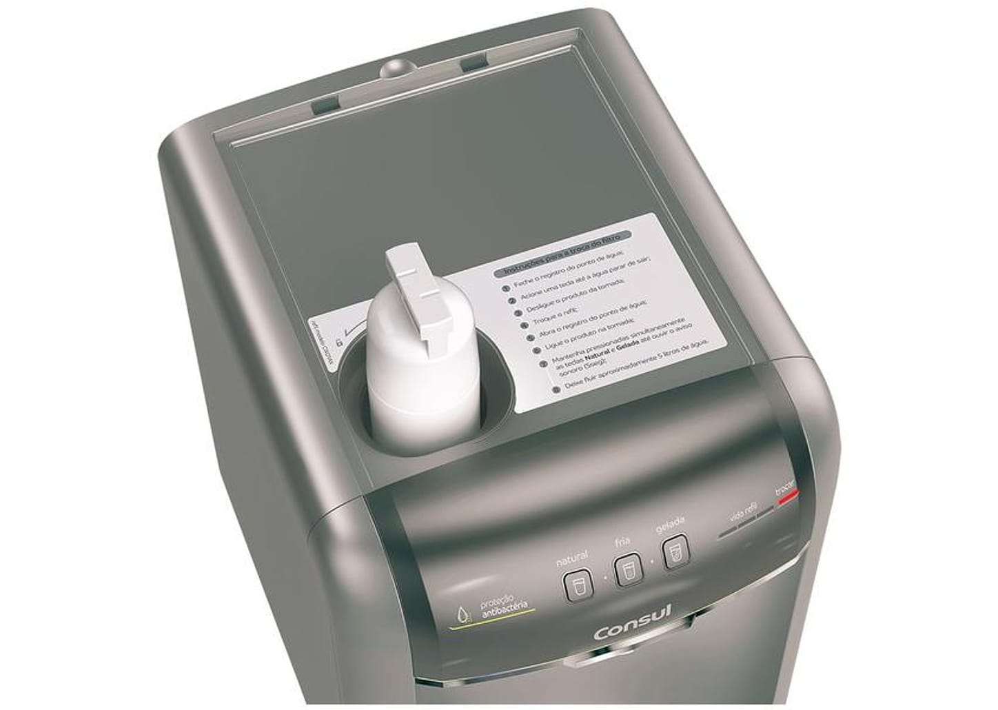 Purificador de Água Consul CPB36AF Com Refrigeração por Compressor Titanium