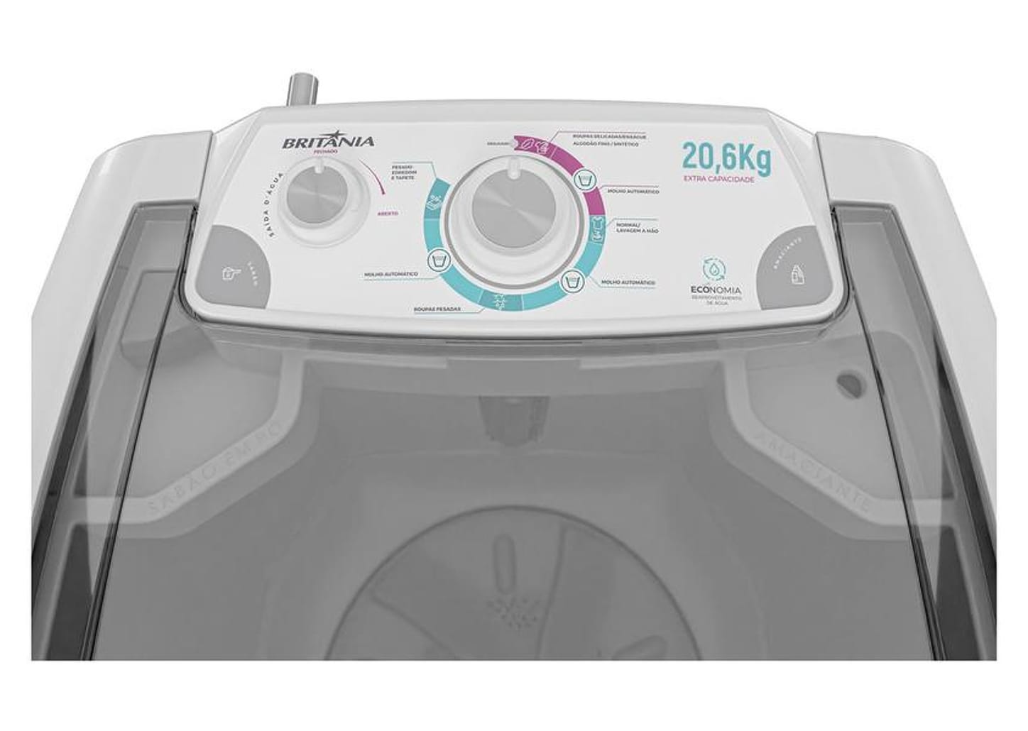 Lavadora Semiautomática Britânia 20,6kg BLR04
