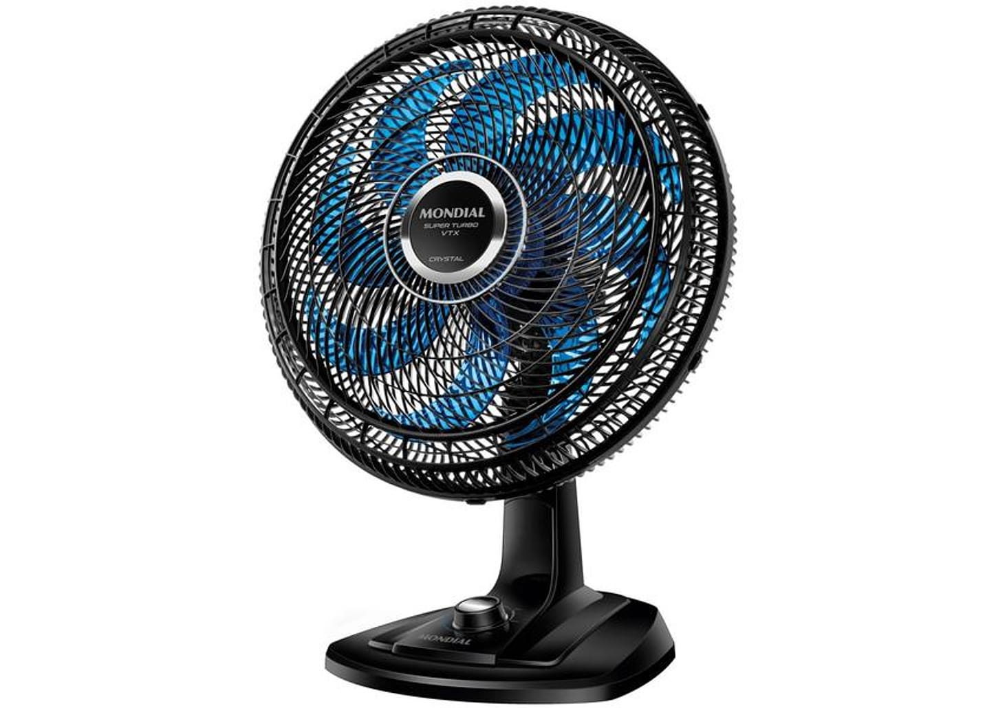 Ventilador de Mesa Mondial Super Turbo VTX-40-Crystal 40cm 8 Pás 3 Velocidades Preto