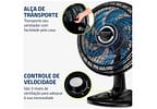 Ventilador de Mesa Mondial Super Turbo VTX-40-Crystal 40cm 8 Pás 3 Velocidades Preto