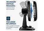 Ventilador de Mesa Mondial Super Turbo VTX-40-Crystal 40cm 8 Pás 3 Velocidades Preto