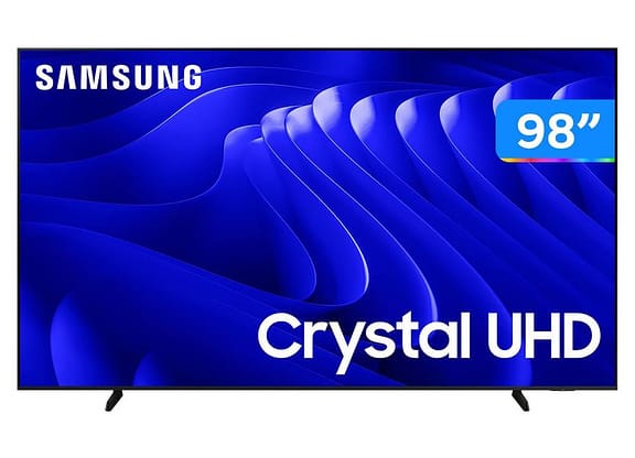 Smart TV 98" 4K UHD Crystal UHD LED Samsung Super Big 98DU9000 VA 120Hz Wi-Fi Bluetooth com Alexa 3 HDMI 2 USB