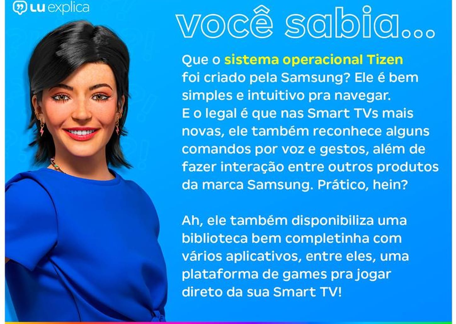 Smart TV 98" 4K UHD Crystal UHD LED Samsung Super Big 98DU9000 VA 120Hz Wi-Fi Bluetooth com Alexa 3 HDMI 2 USB