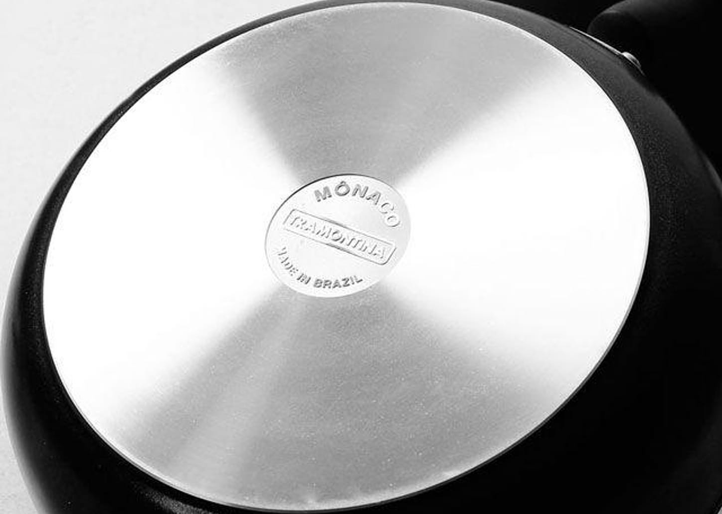 Jogo de Panelas Tramontina Antiaderente de Alumínio Preta 5 Peças Convida Mônaco