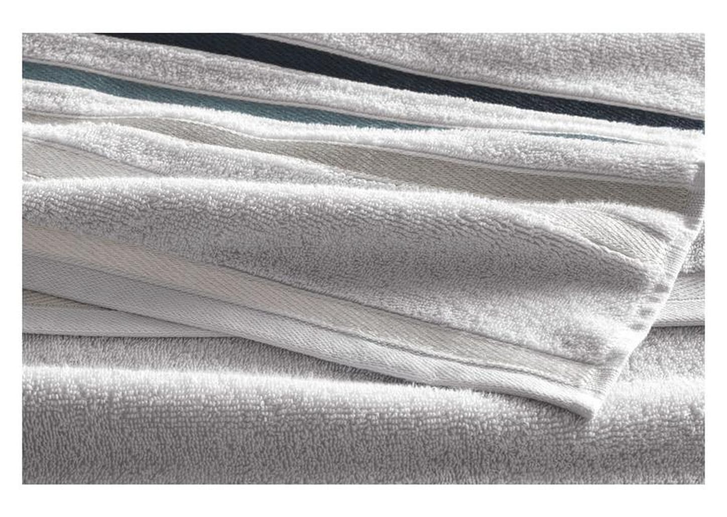 Jogo de Toalhas de Banho Karsten de Algodão e Poliéster Lumina Mineral 2 Peças