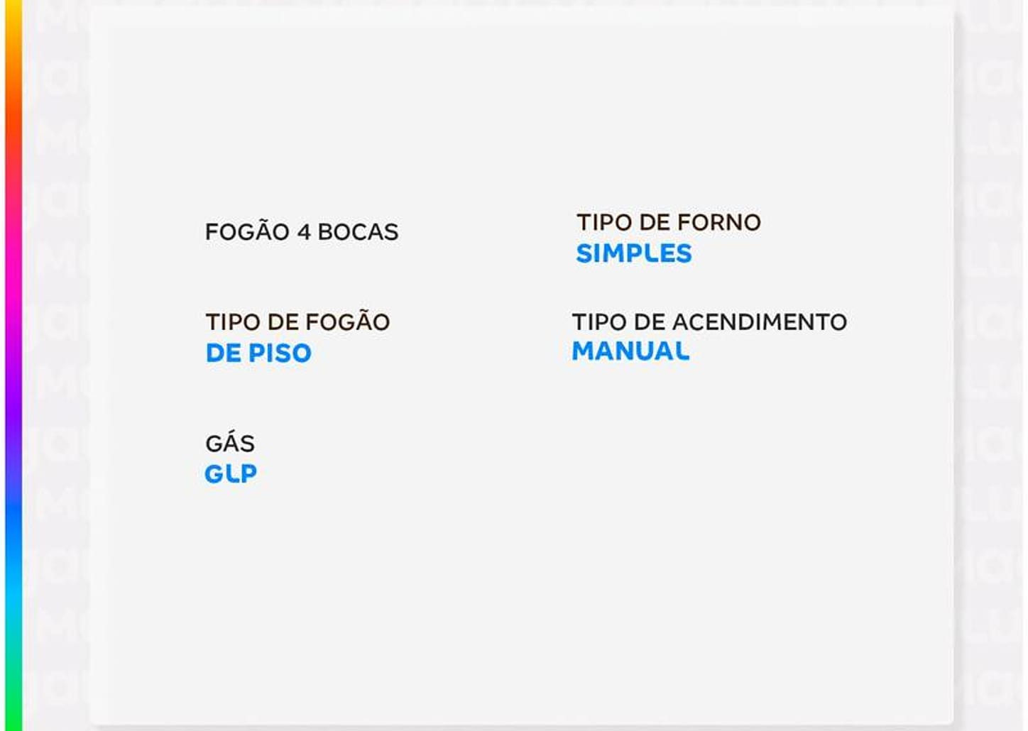 Fogão 4 Bocas Esmaltec Branco Ideal Pop 4120