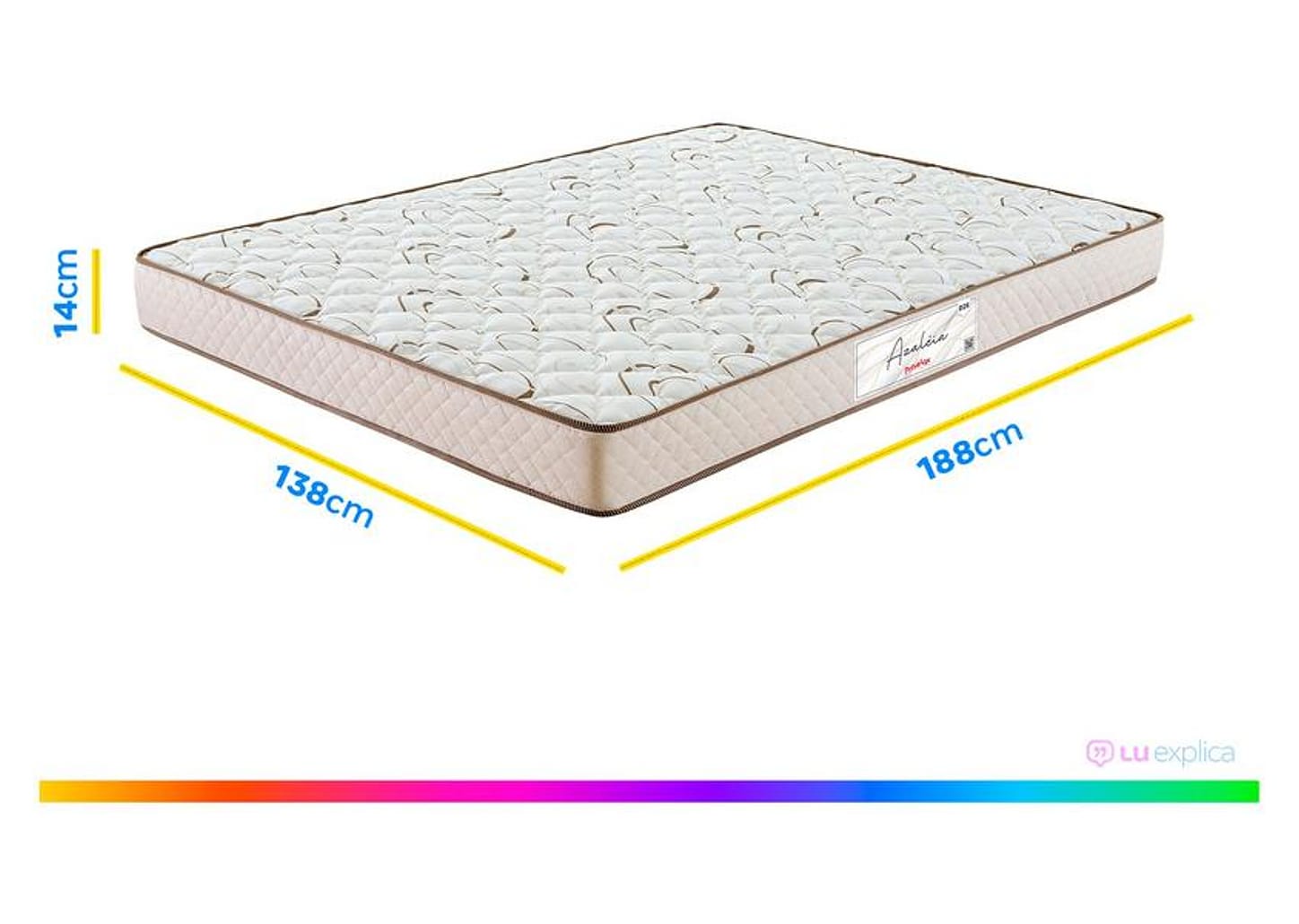 Colchão Casal Prorelax de Espuma D26 14x138x188cm Azaléia