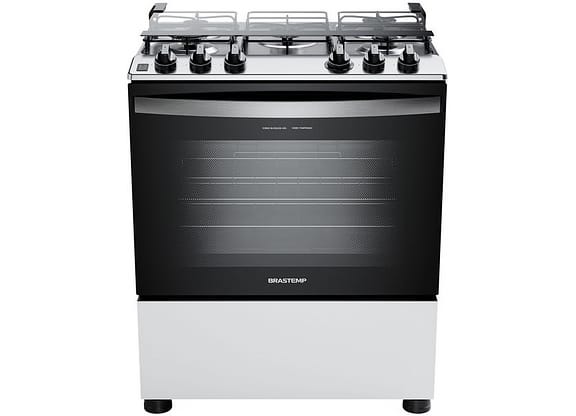 Fogão 5 Bocas Brastemp Branco Acendimento - Automático BFS5NDB