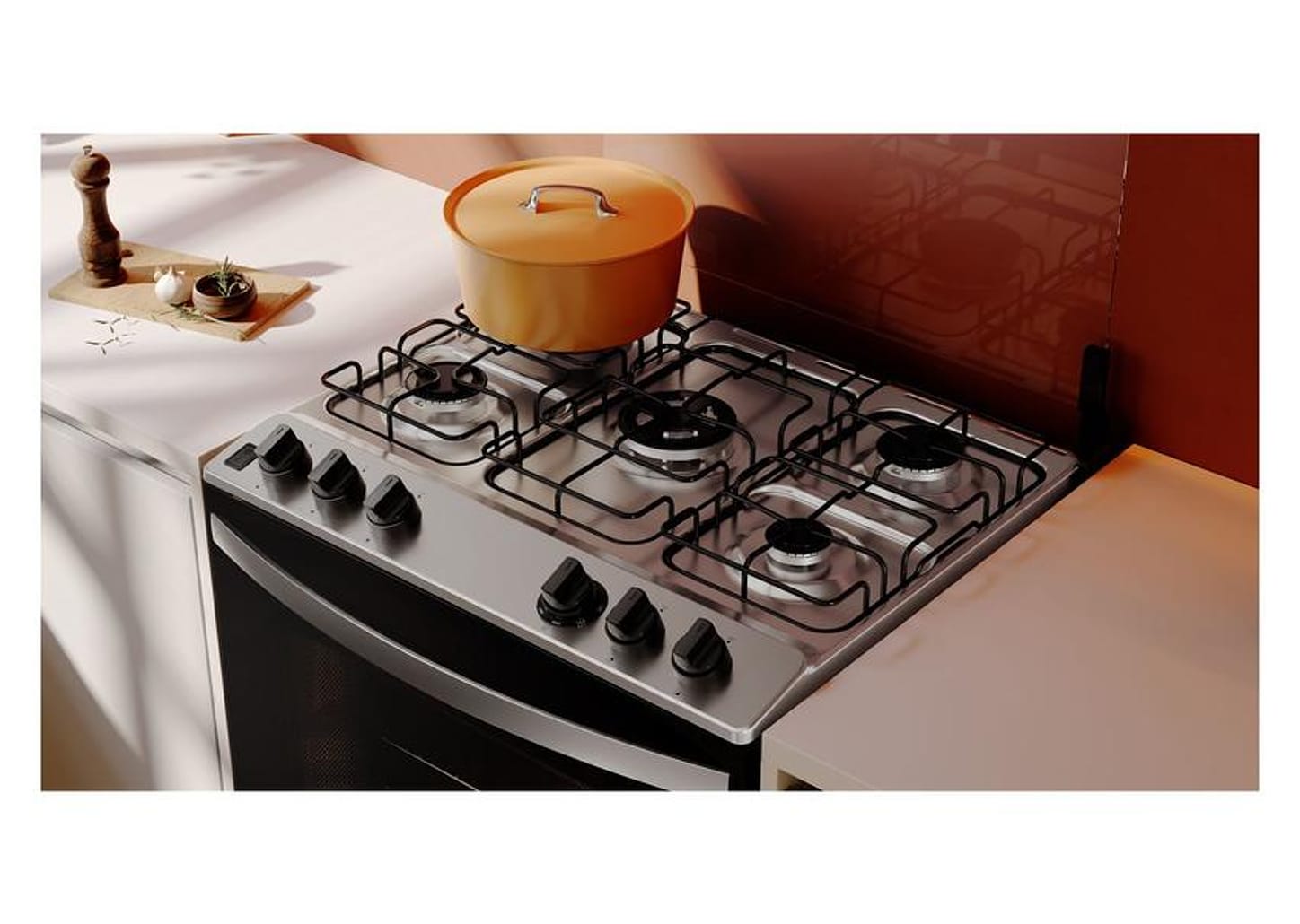 Fogão 5 Bocas Brastemp Branco Acendimento - Automático BFS5NDB