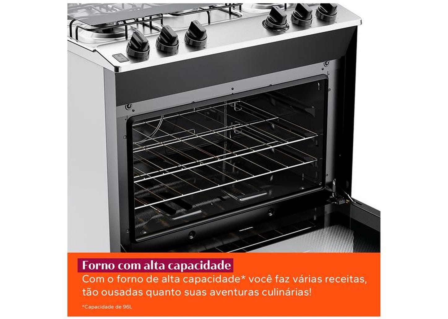 Fogão 5 Bocas Brastemp Branco Acendimento - Automático BFS5NDB
