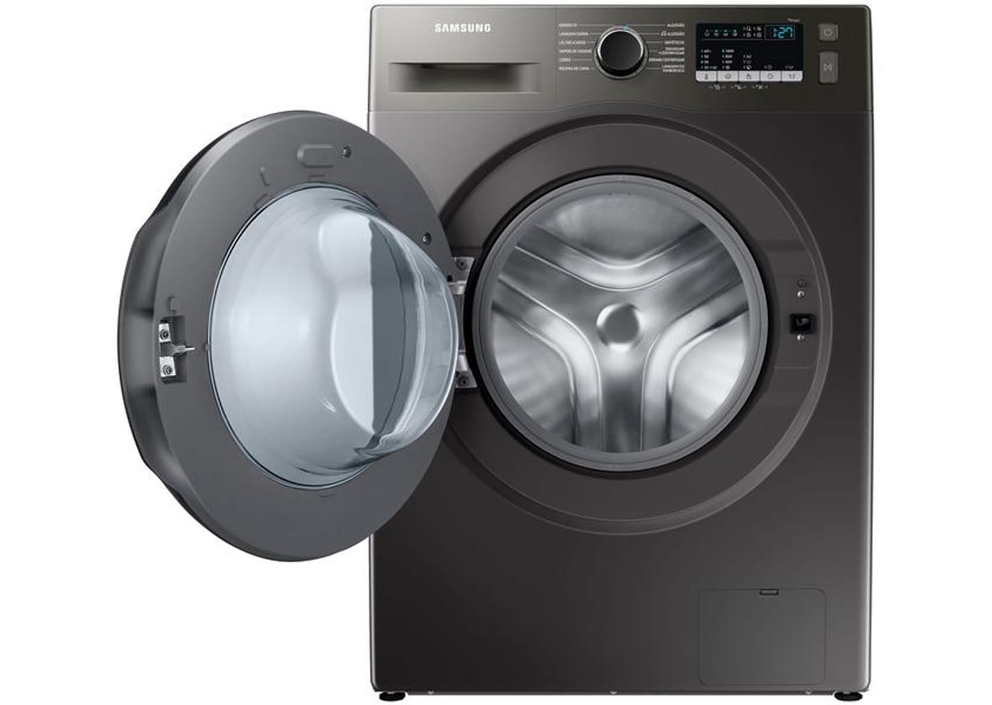 Lavadora de Roupas Samsung Inverter 11kg Cesto Inox 12 Programas de Lavagem Preta WW11T4040BX/AZ