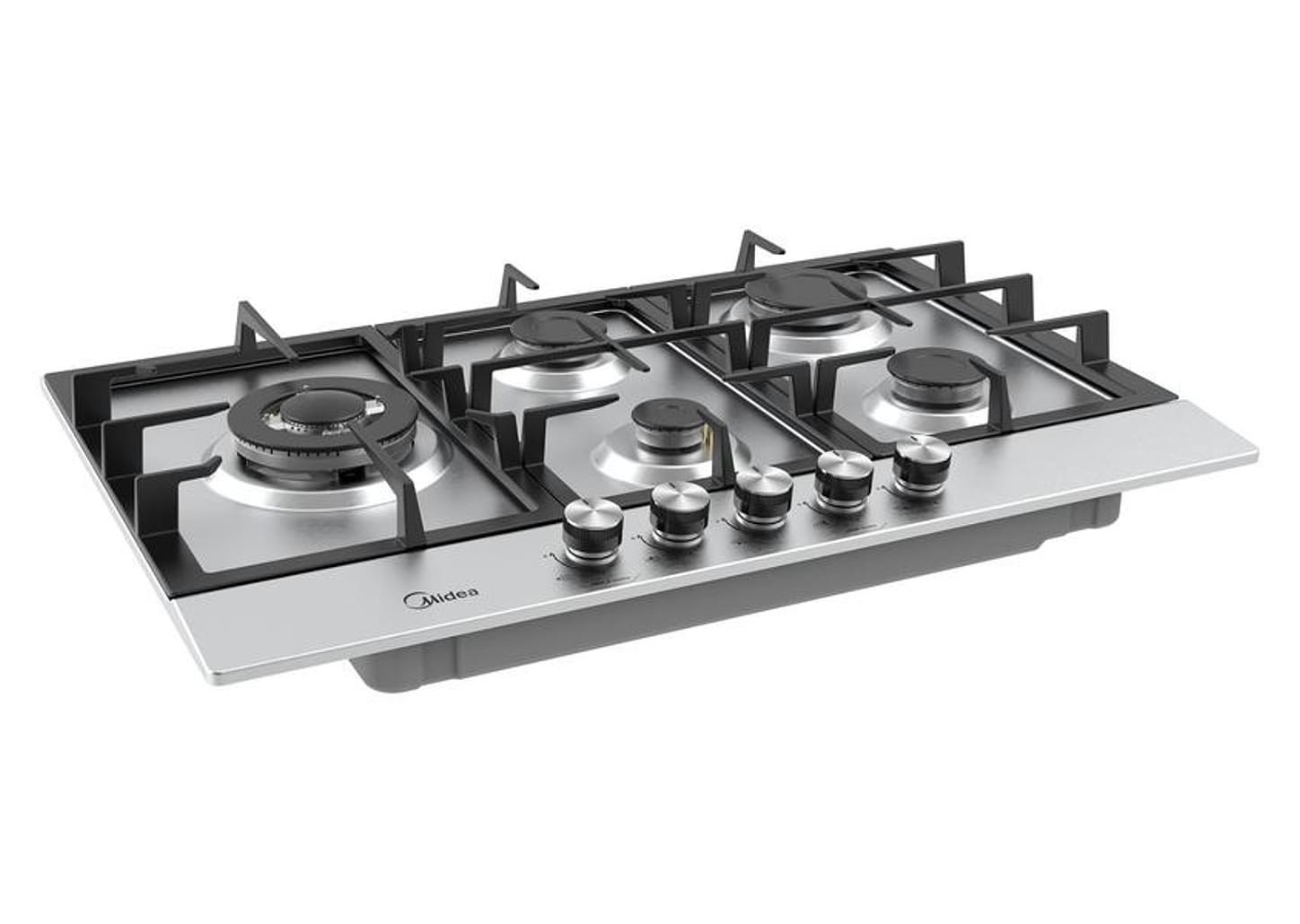 Cooktop 5 Bocas a Gás Natural Midea Tripla Chama Acendimento Automático CYB5B