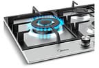 Cooktop 5 Bocas a Gás Natural Midea Tripla Chama Acendimento Automático CYB5B