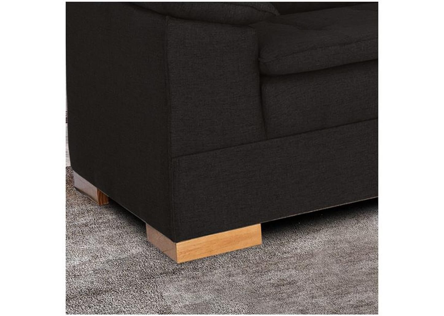 Sofá de Canto 5 Lugares Veludo Ideale JW Estofados