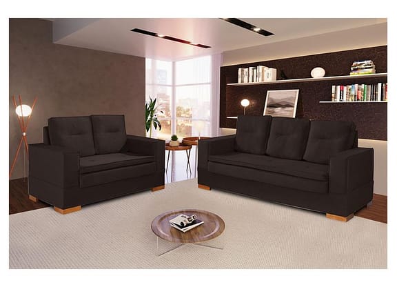 Sofá 2 e 3 Lugares Veludo Valência JW Estofados