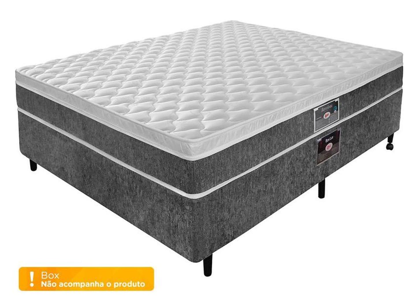 Colchão Queen Size Castor Mola Pocket 25cm de Alt. One Face Barcelona