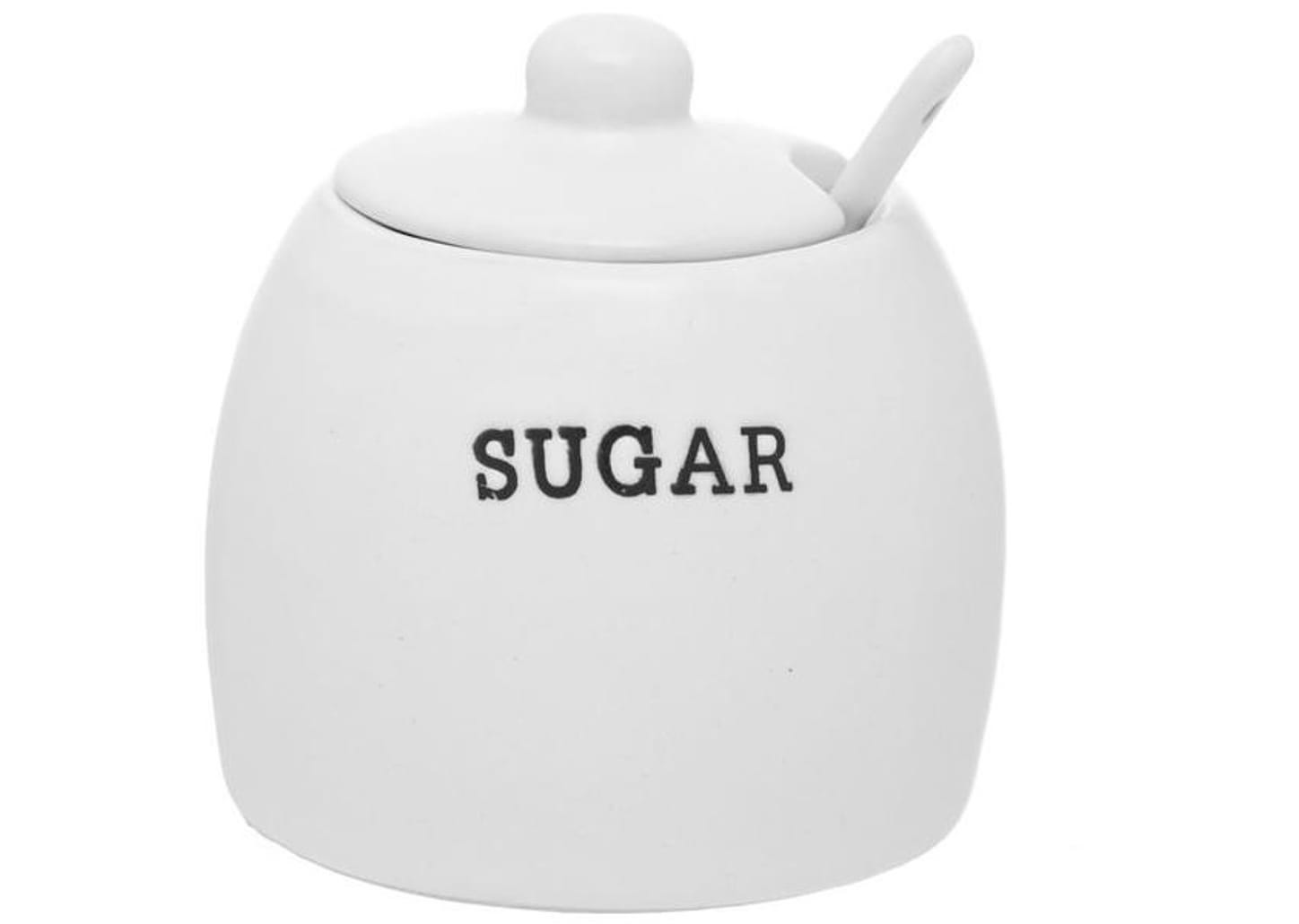 Açucareiro de Cerâmica com Colher Hauskraft Cremona