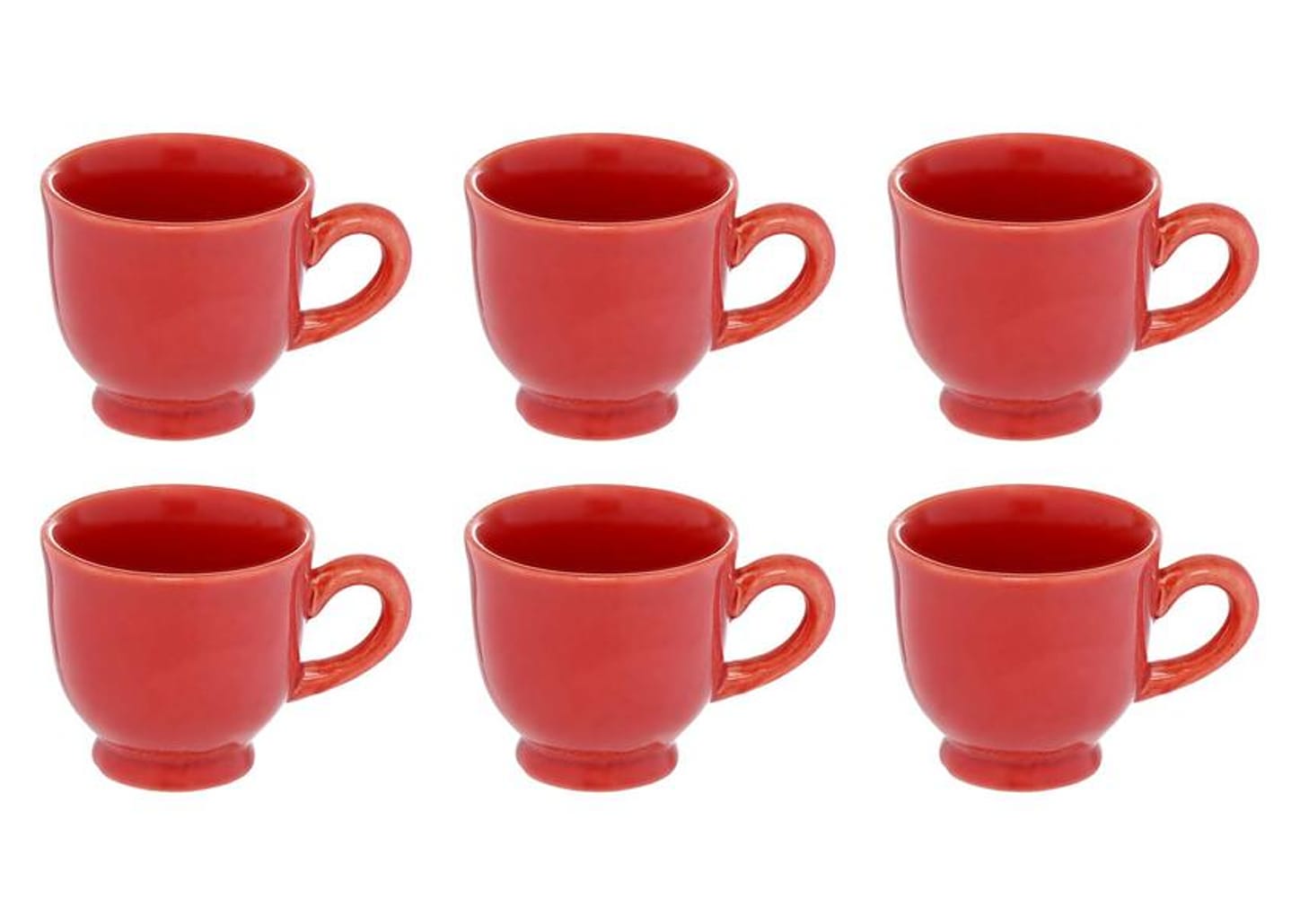 Jogo de Xícaras de Café 100ml Hauskraft Reactive Glaze 6 Peças