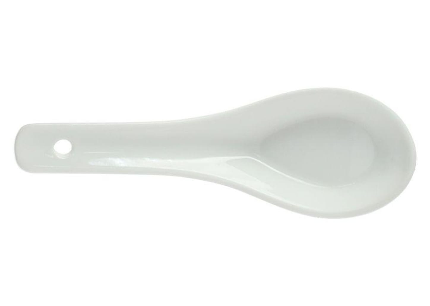 Jogo de Colher de Porcelana Hauskraft Finger Food Branco 6 Peças