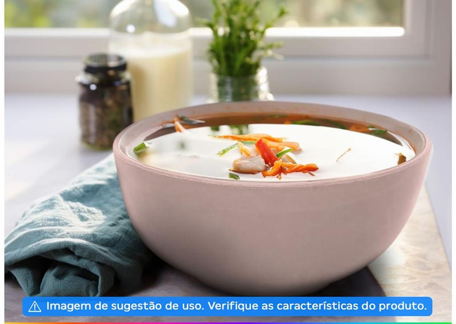 Bowl de Cerâmica Rosa Hauskraft Charlotte PCLN214/RS 580ml