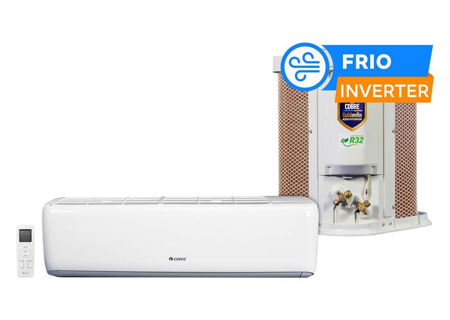 Ar-condicionado Split Gree Inverter 9.000 BTUs Frio Auto G-Top