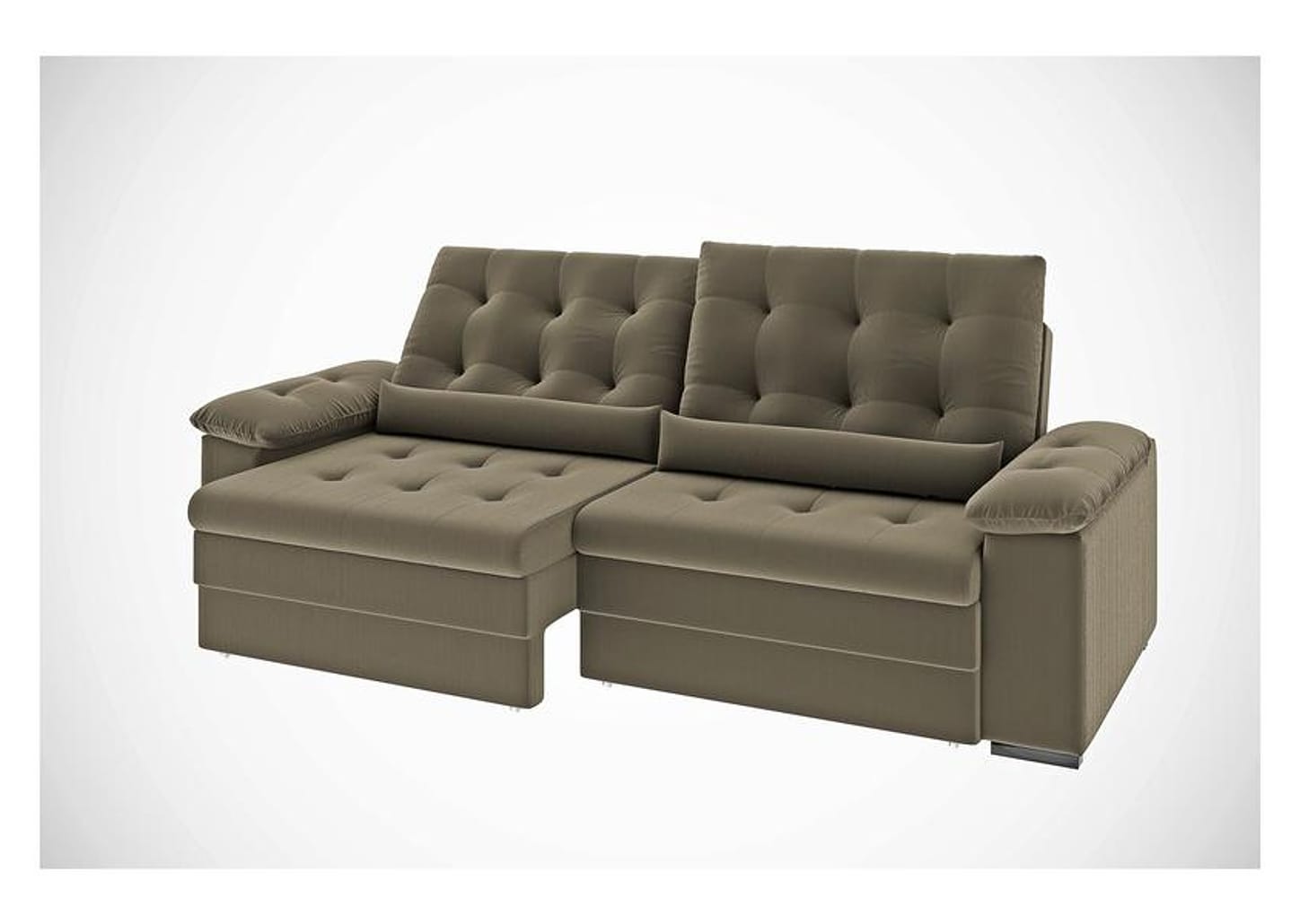 Sofá 3 Lugares Retrátil Reclinável Suede Phormatta Colômbia SMP