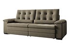 Sofá 3 Lugares Retrátil Reclinável Suede Phormatta Colômbia SMP