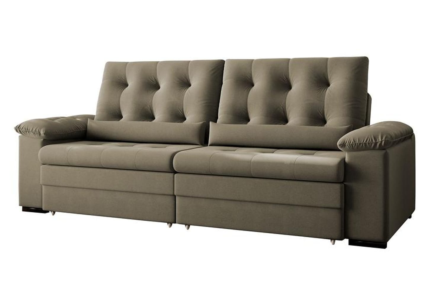 Sofá 3 Lugares Retrátil Reclinável Suede Phormatta Colômbia SMP