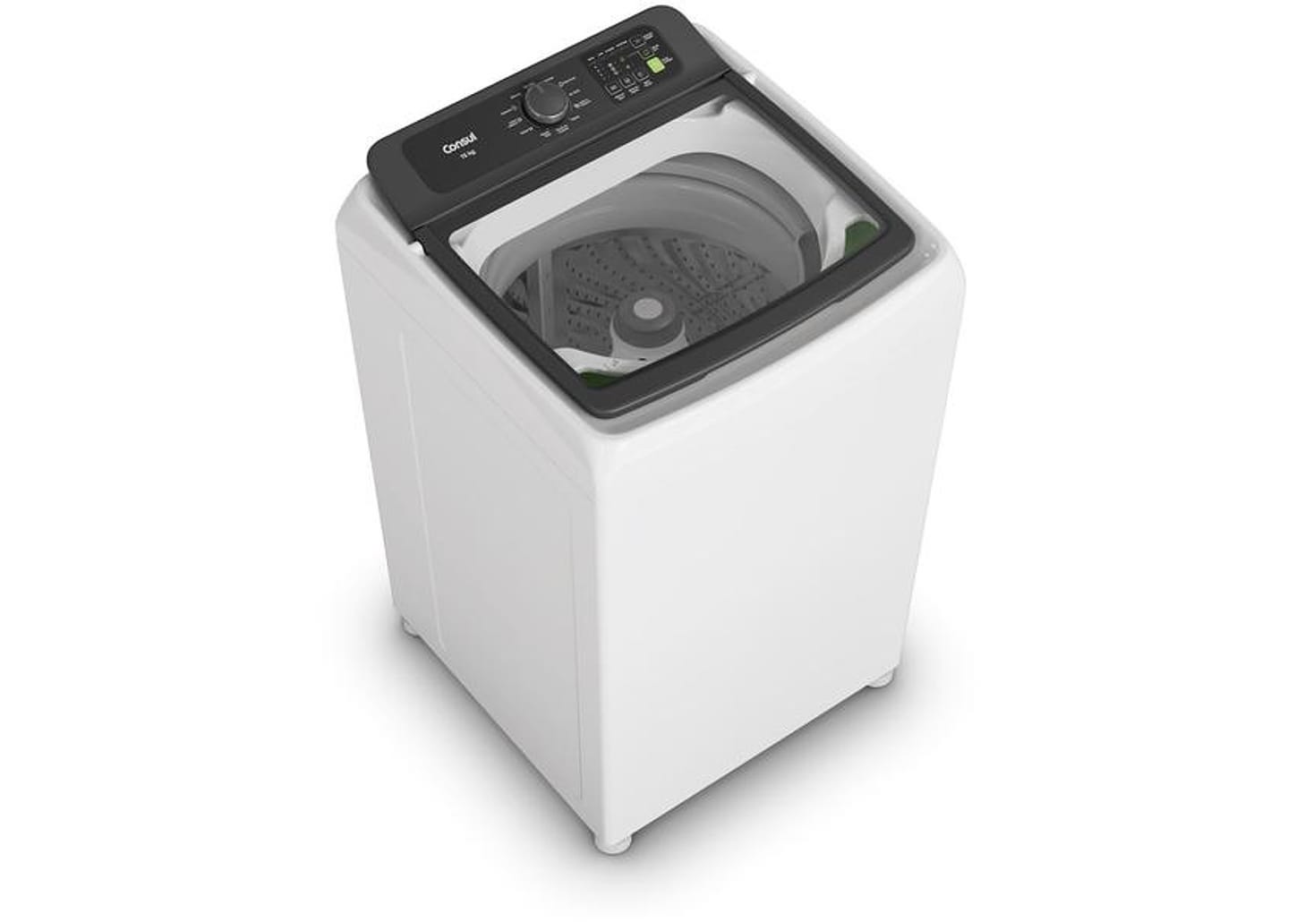 Lavadora de Roupas Consul 15kg Cesto Inox 12 Programas de Lavagem CWN15AB