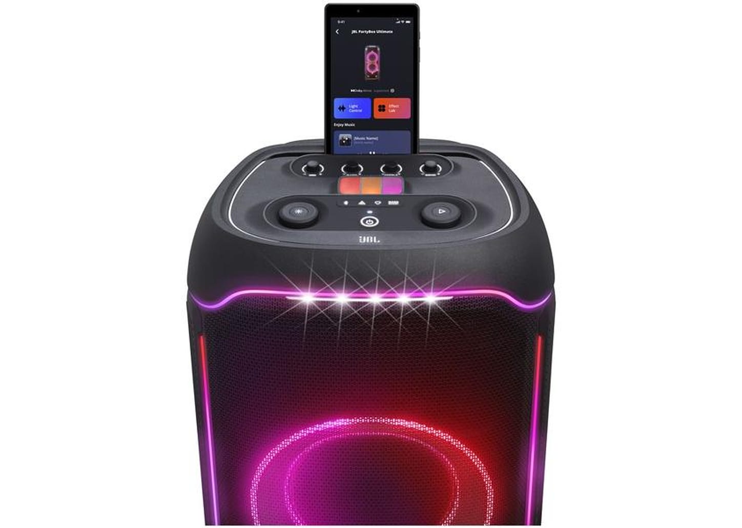 Caixa de Som Torre JBL Ultimate Party Box - Bluetooth 1100W Amplificada