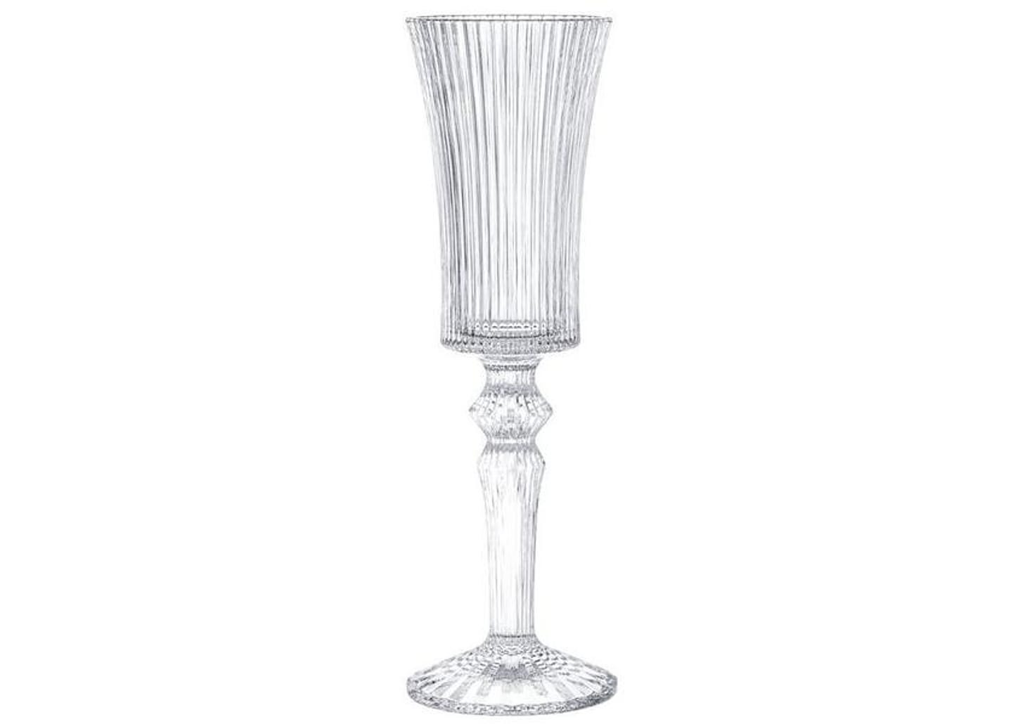 Jogo de Taças de Vidro para Champanhe Transparente 150ml 6 Peças Hauskraft Graffiato