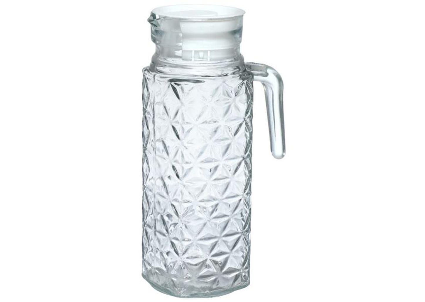 Jarra de Vidro com Tampa 1L Transparente Hauskraft Regina