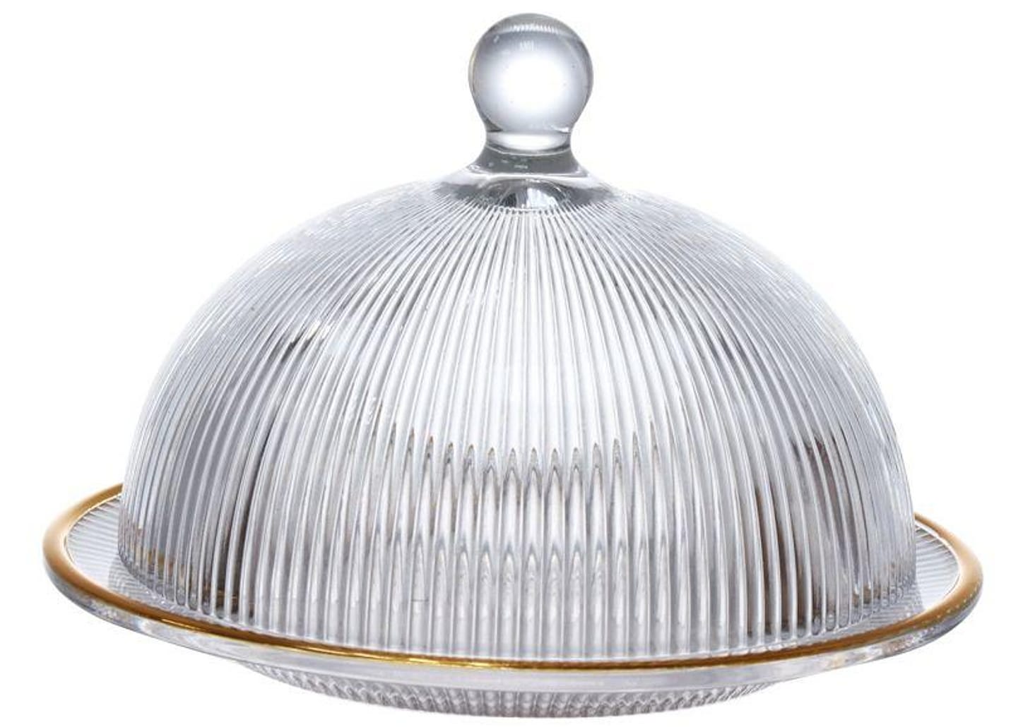 Queijeira com Tampa de Vidro Hauskraft Graffiato