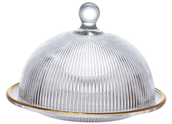 Queijeira com Tampa de Vidro Hauskraft Graffiato