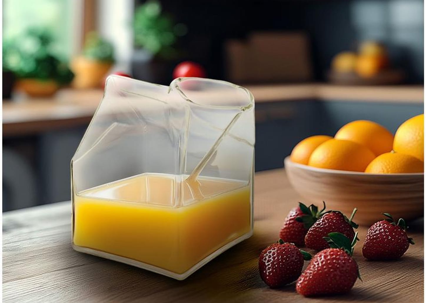 Jarra de Vidro 350ml Transparente Hauskraft Formato de Caixa