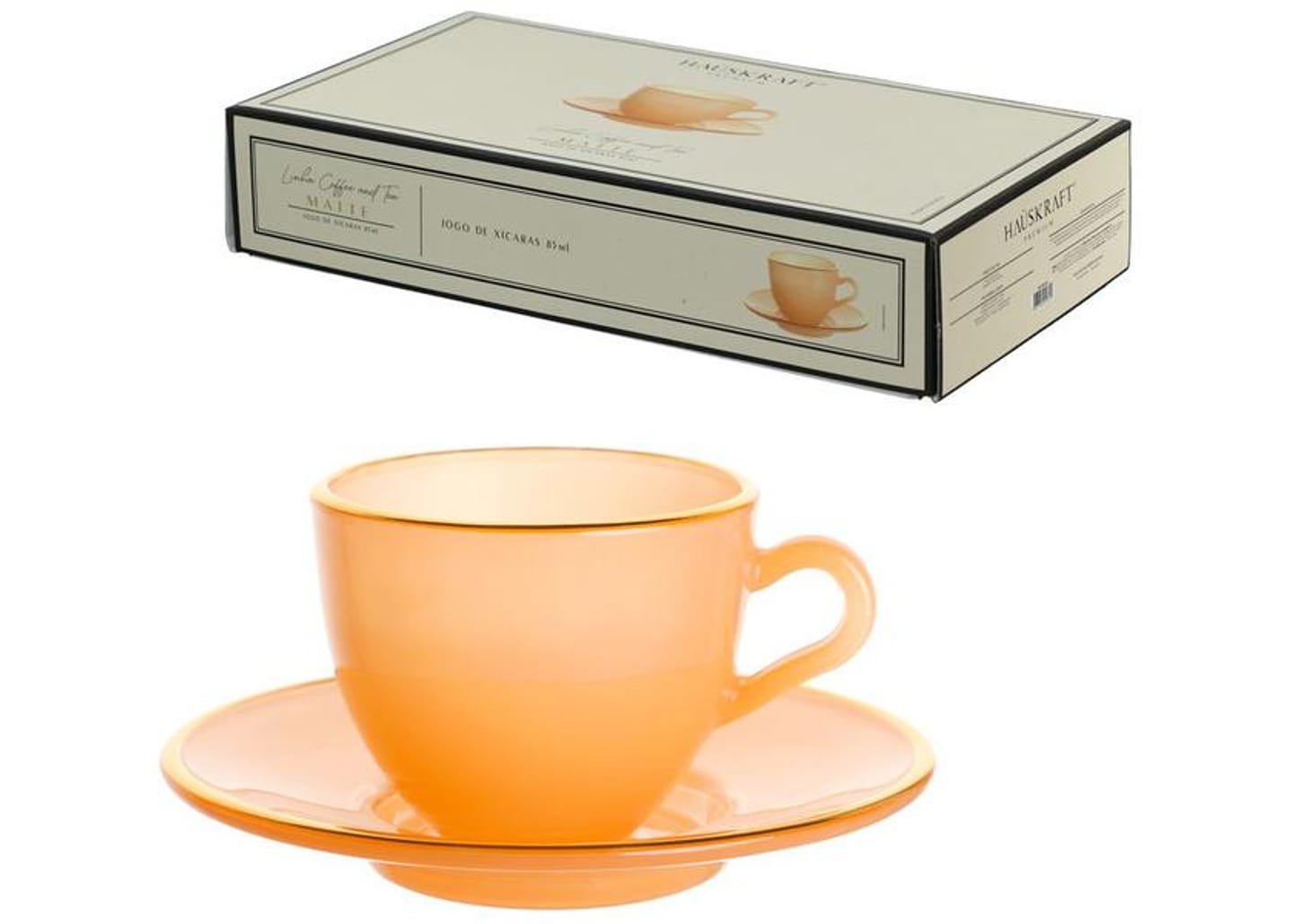 Jogo de Xícaras de Café 85ml Hauskraft Matte 4 Peças