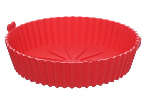 Forma para Air Fryer de Silicone Antiaderente com Alças 20cm Hauskraft