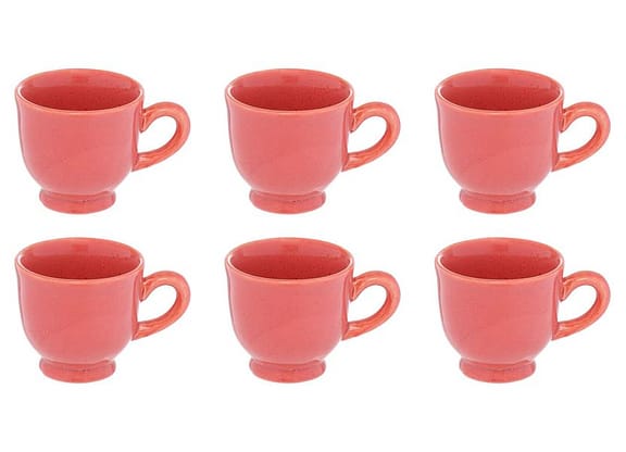 Jogo de Xícaras de Café 100ml Hauskraft Reactive Glaze 6 Peças